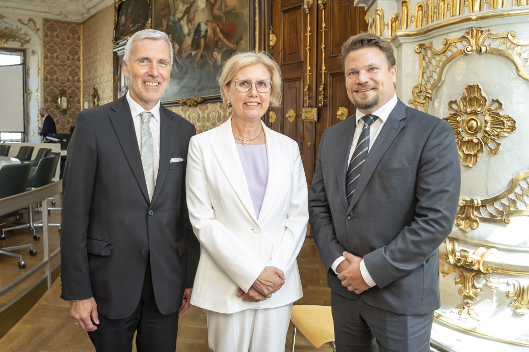 v.l.n.r.: Heinz Drobesch, Margit Kraker, Werner Sedlak ©Foto Fischer